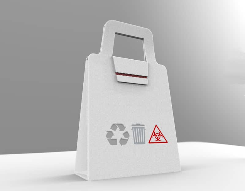 Anti-viral Delivery Container